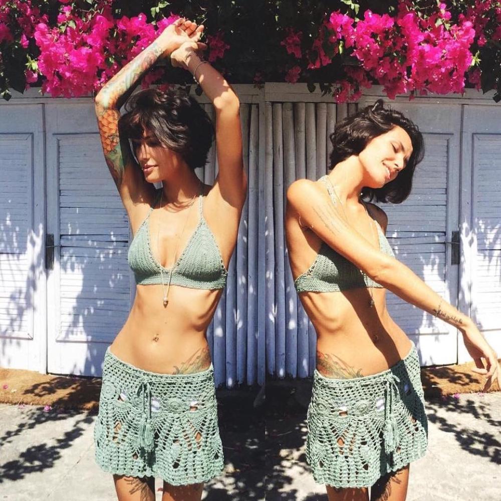Crochet Top Boho - Hand Crochet Sexy Beach Women Bikini