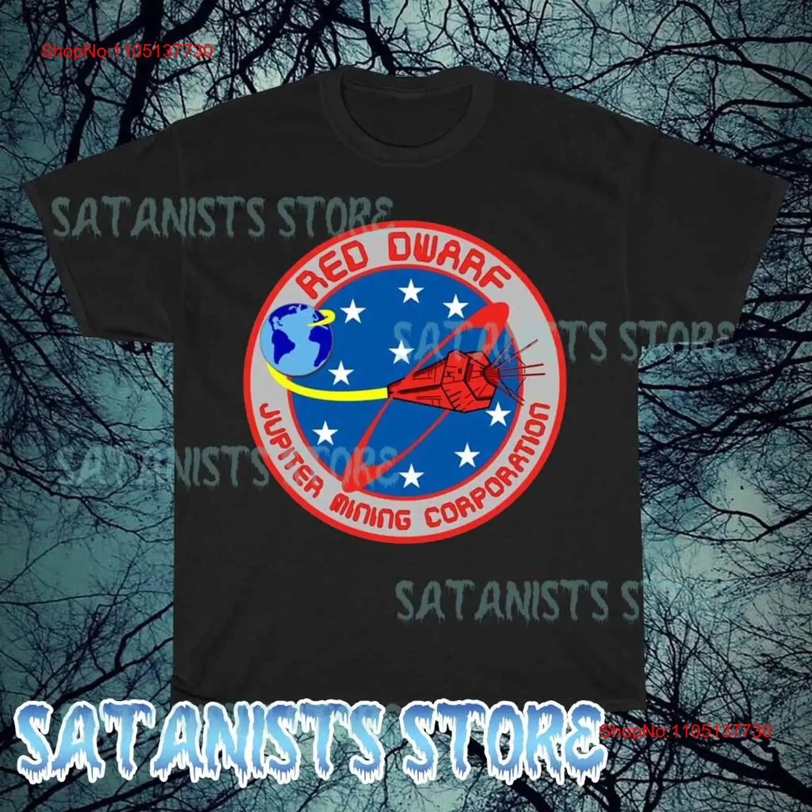 New Red Dwarf Logo Men's T shi - Vintage Fashion Logos recension och pris