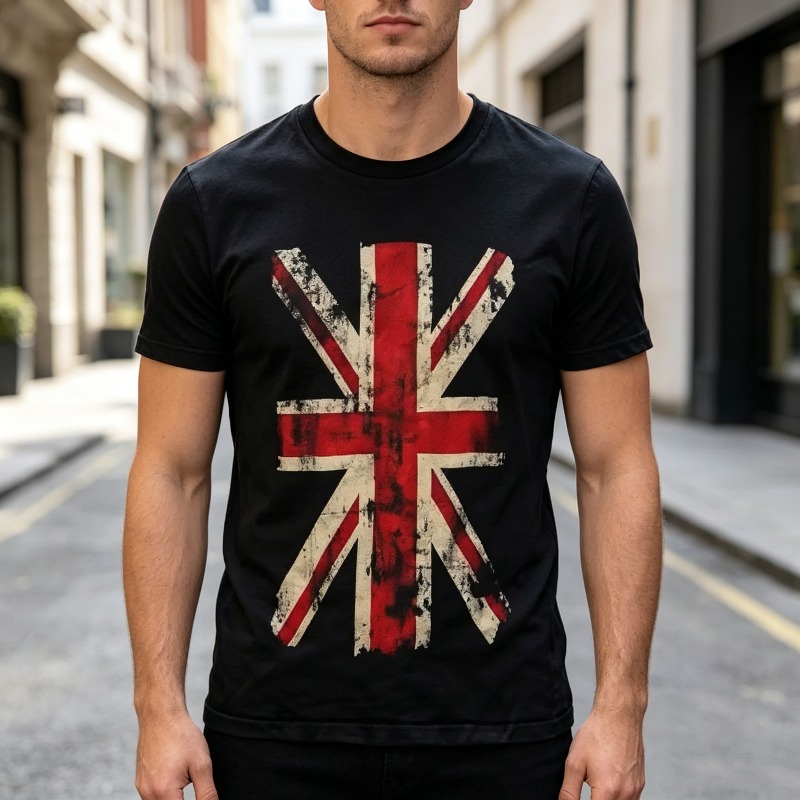 Union Jack Graphic Tshirt Vint - Vintage Fashion Uk recension och pris