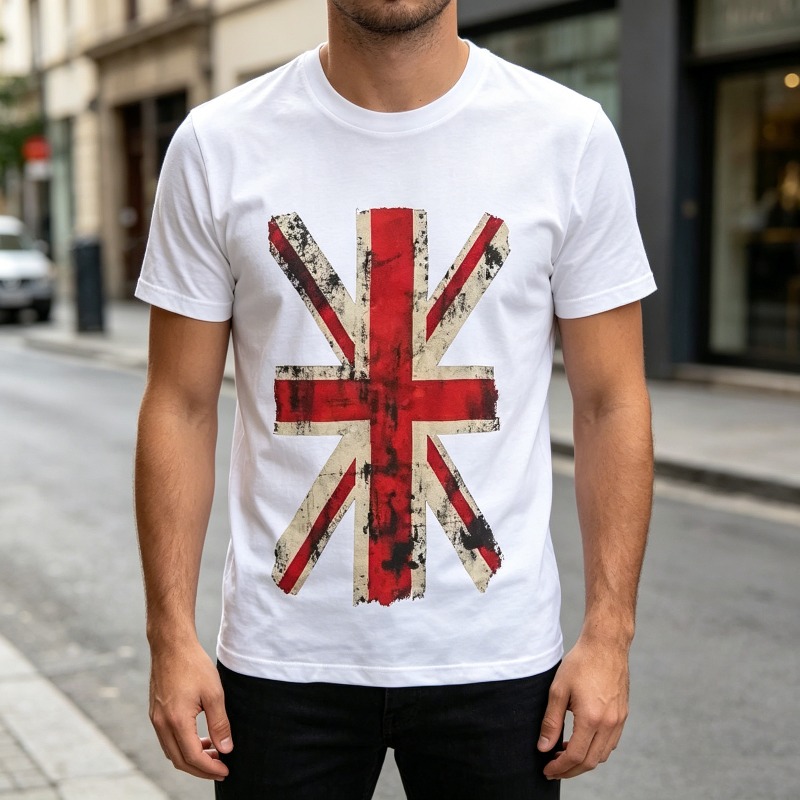 Union Jack Graphic Tshirt Vint - Vintage Fashion Uk recension och pris