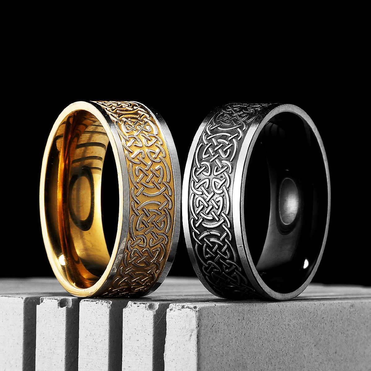Viking Celtic Knot Men Rings S - Vintage Fashion Newtown recension och pris