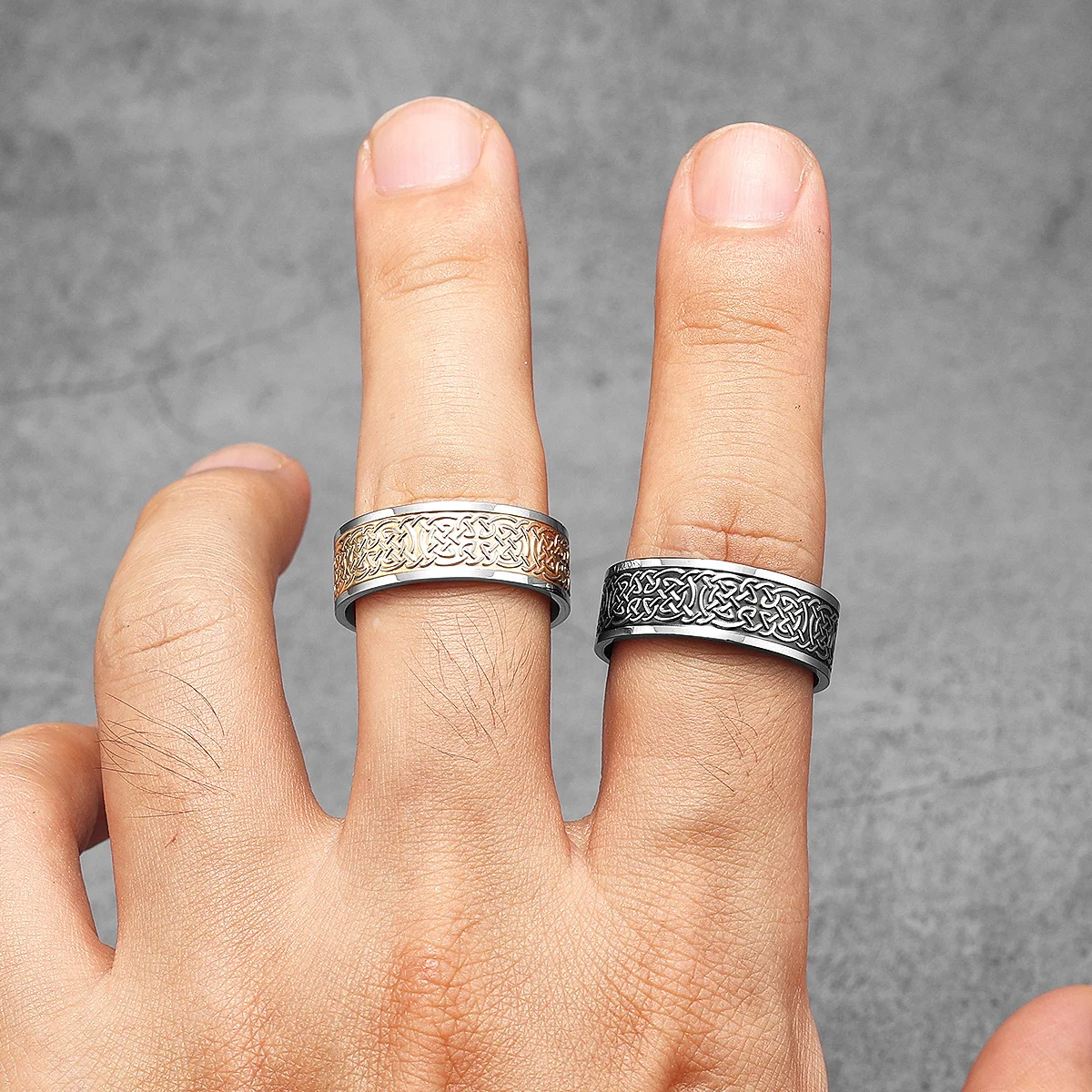 Viking Celtic Knot Men Rings S - Vintage Fashion Newtown recension och pris