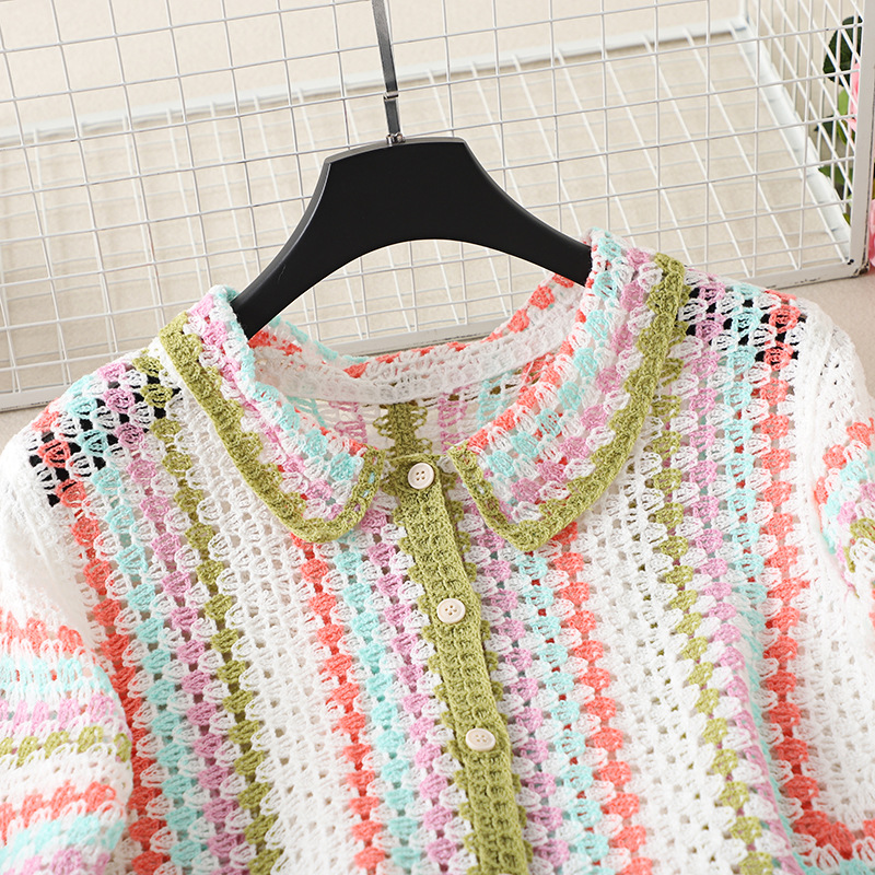 Button Up Crochet Shirt for Wo - Crochet Top Boho recension och pris