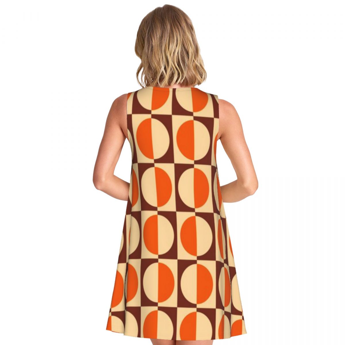 70s Retro Vintage Style Geomet - Vintage Fashion Exhibition recension och pris