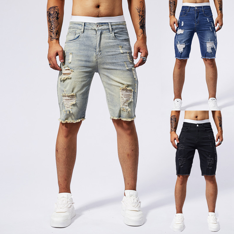 2025 Summer New Men's Ripped D - Vintage Fashion In 2025 recension och pris