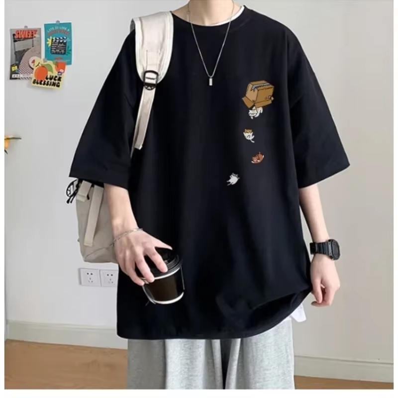 M-4XL Men Oversized Korean Fas - Vintage Fashion Outfits Men recension och pris