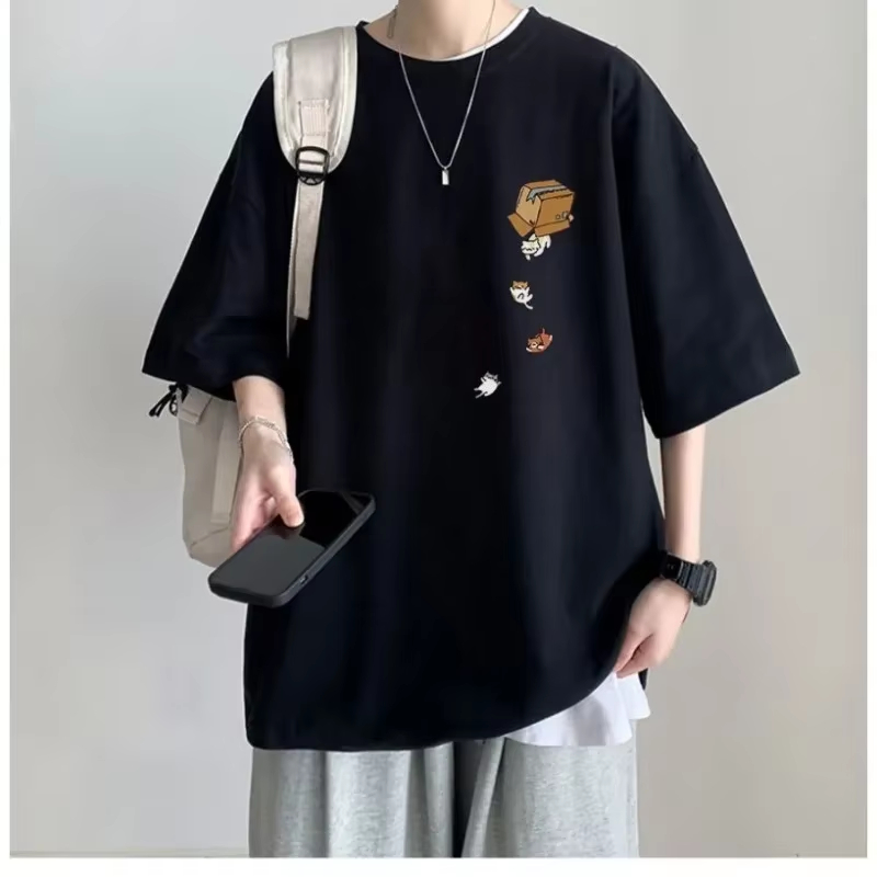M-4XL Men Oversized Korean Fas - Vintage Fashion Outfits Men recension och pris