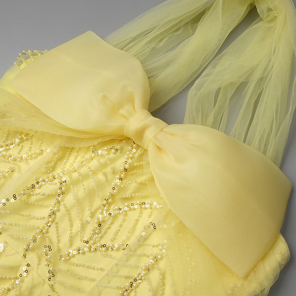 Vintage Yellow Mesh Sequin Pro - Vintage Fashion Exhibition recension och pris