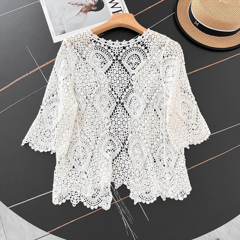 Open Front Crochet Knitted Car - Crochet Top Boho recension och pris