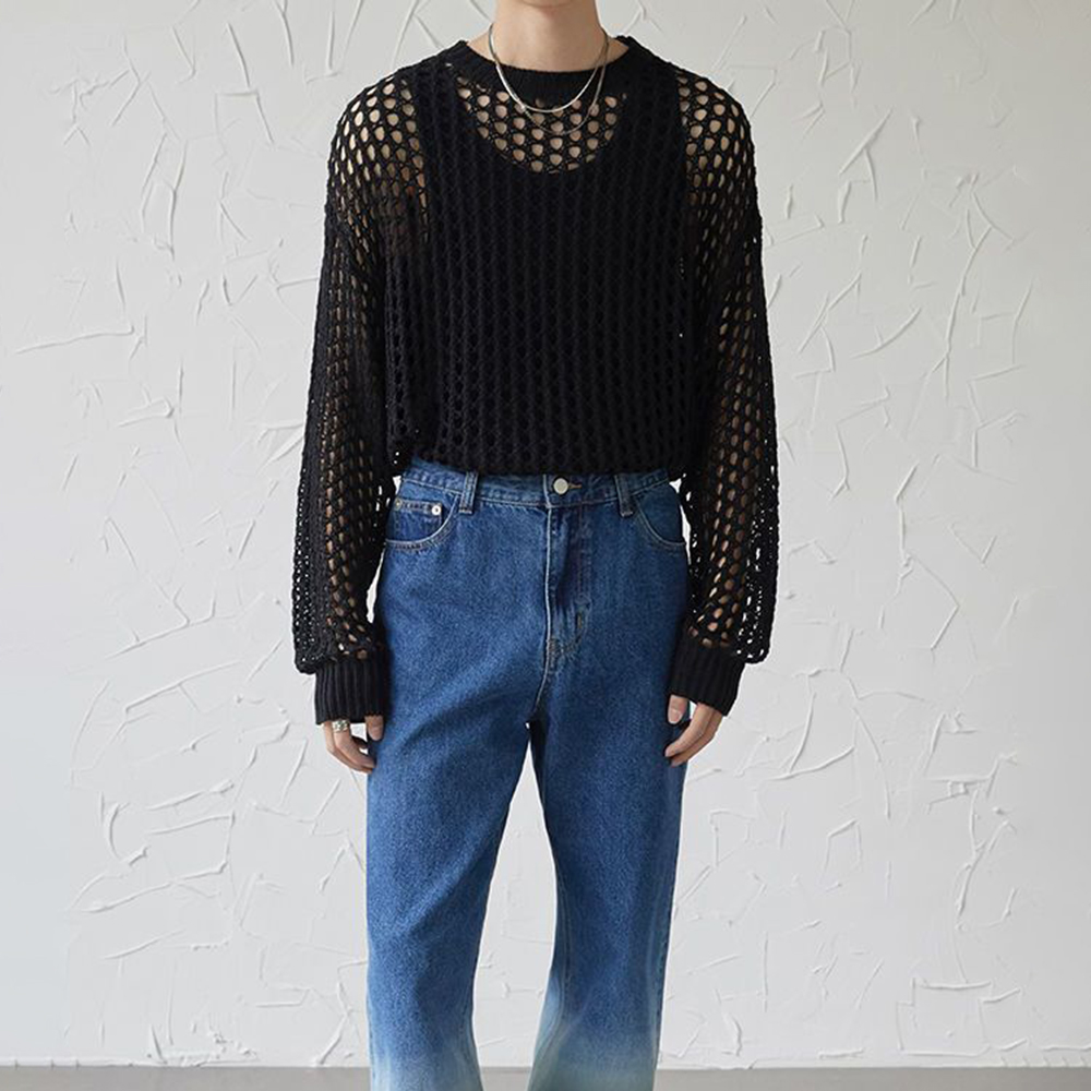 Mens Y2k Hollow Out Outfits Se - Vintage Fashion Outfits Men recension och pris