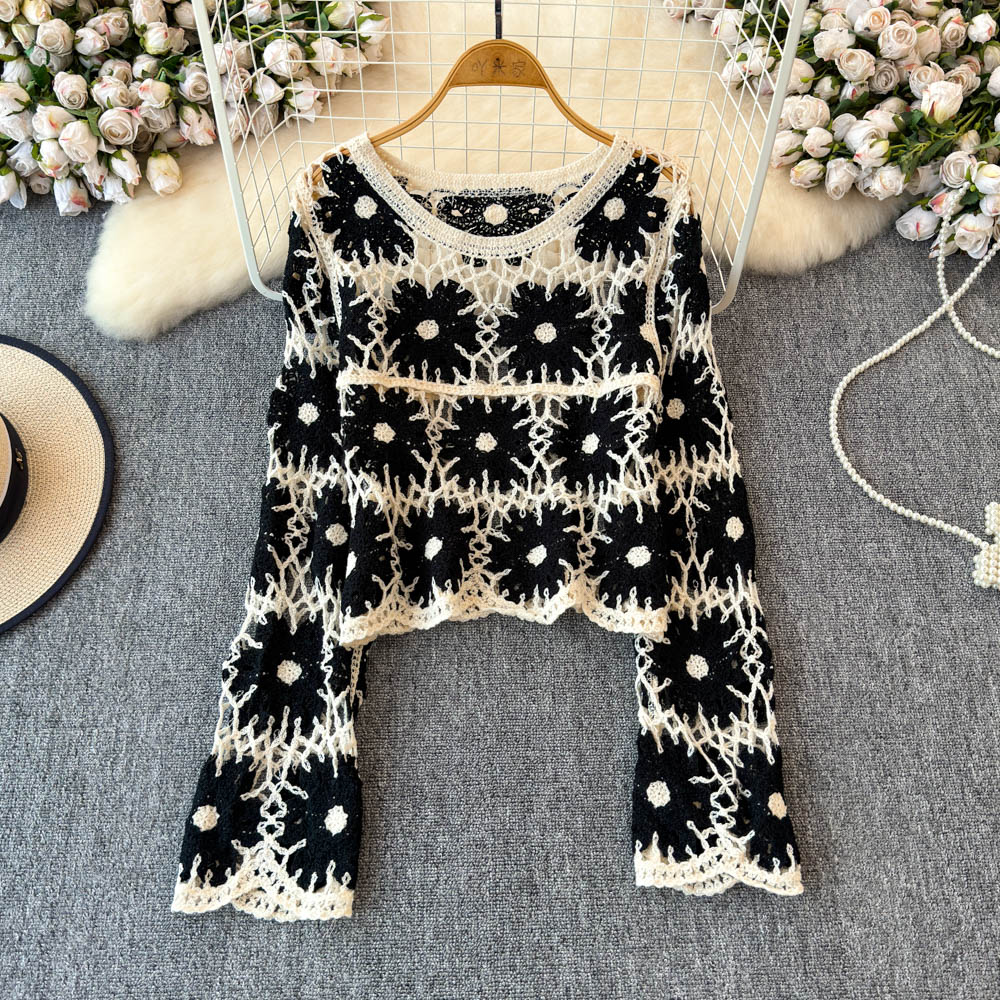Floral Crochet Top for Women L - Crochet Top Boho recension och pris