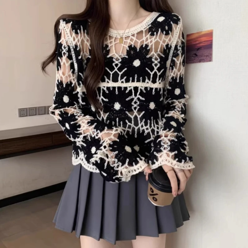 Floral Crochet Top for Women L - Crochet Top Boho recension och pris