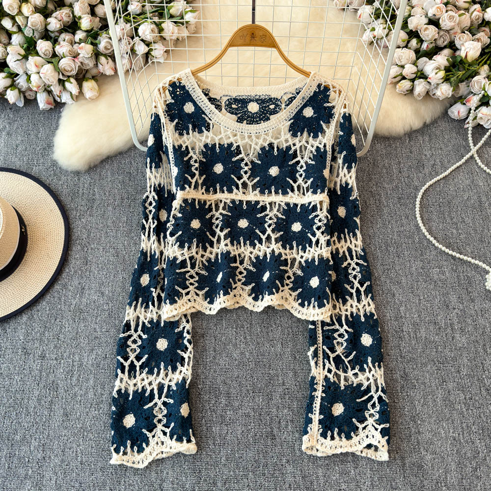 Floral Crochet Top for Women L - Crochet Top Boho recension och pris