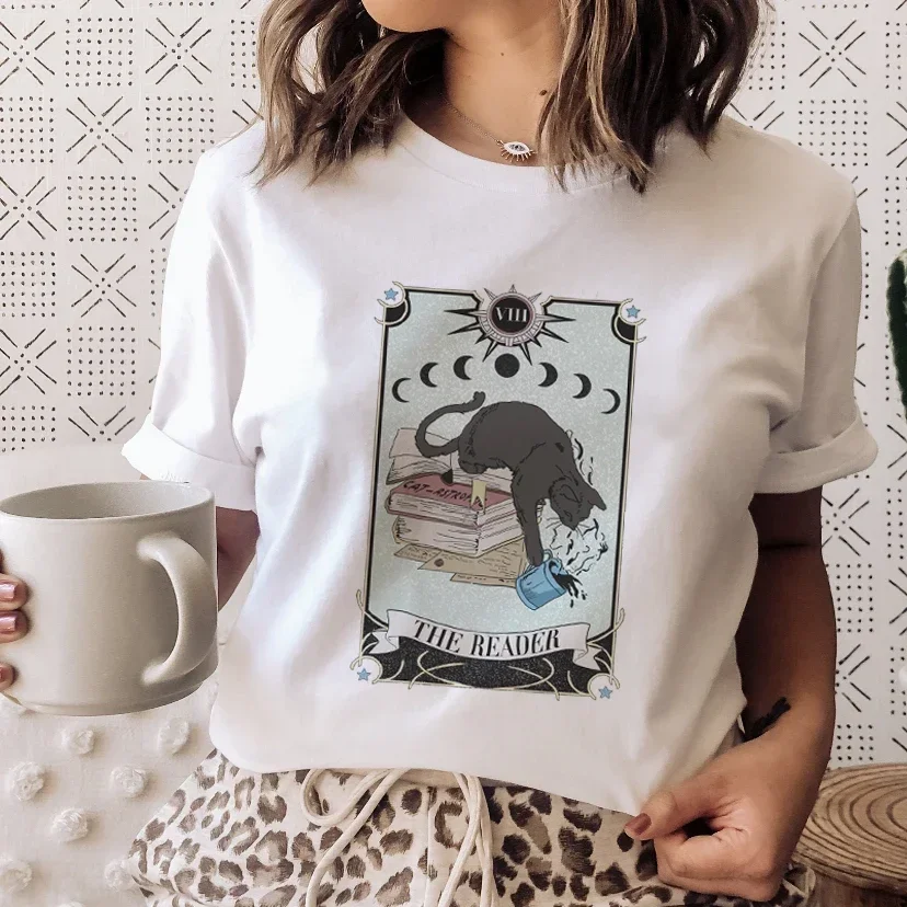 Books Cats Tarot Vintage Tee F - Vintage Fashion Books recension och pris