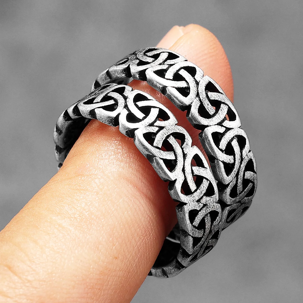 Hollow Celtic Knot Men Rings S - Vintage Fashion Newtown recension och pris