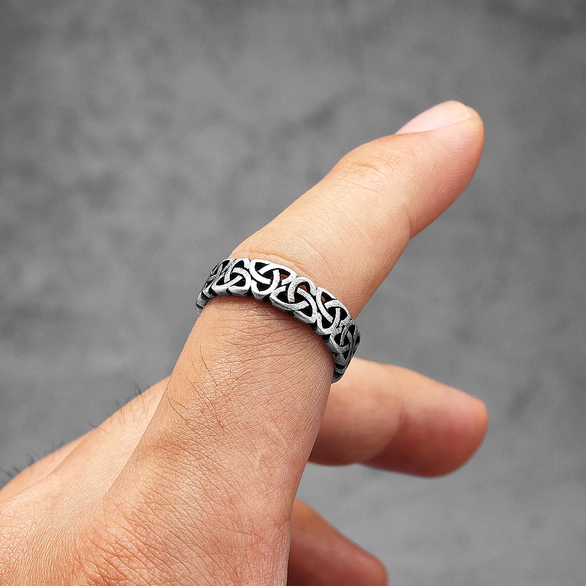 Hollow Celtic Knot Men Rings S - Vintage Fashion Newtown recension och pris