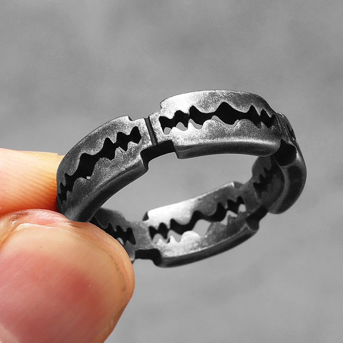 Retro Razor Blade Men Rings St - Vintage Fashion Newtown recension och pris