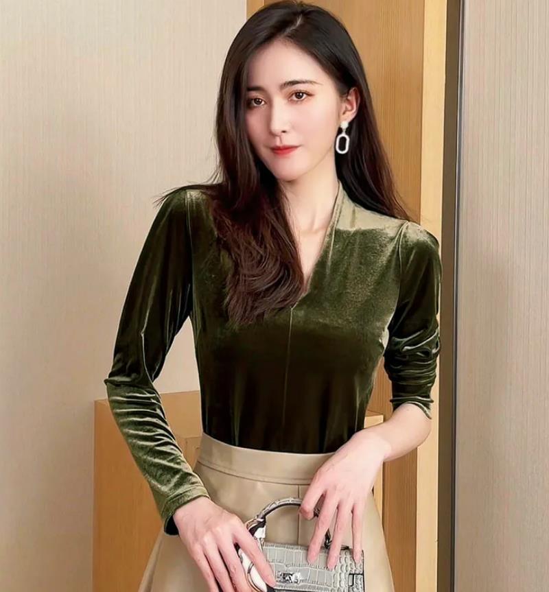 Fashion elegant V-neck long sl - V Vintage Fashion recension och pris