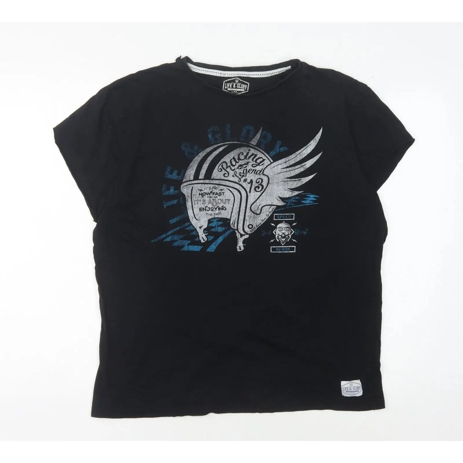 Schwarzes T Shirt Herren UK Gr - Vintage Fashion Uk recension och pris