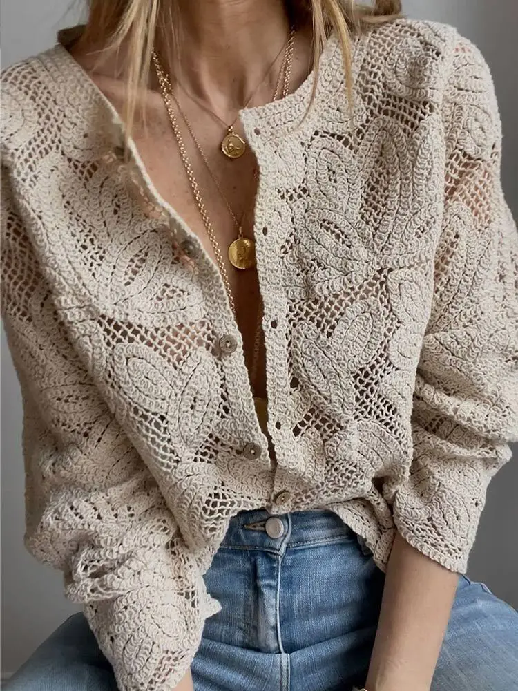 Women's Crochet Knit Shirts Bu - Crochet Top Boho recension och pris