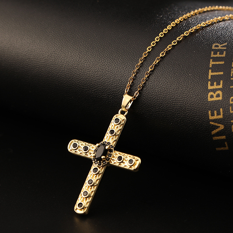 New Design Zircon Cross Pendan - Vintage Fashion Newtown recension och pris