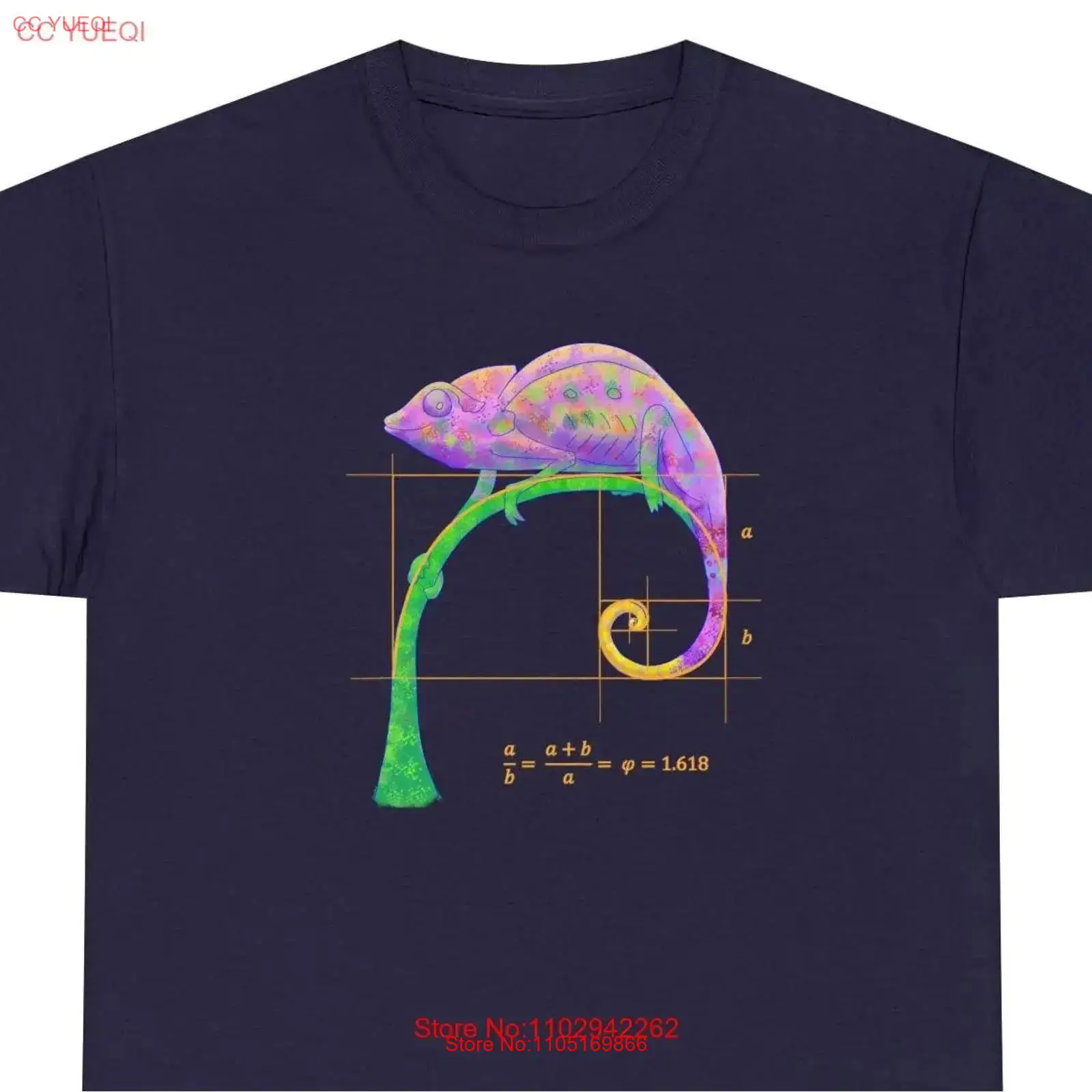 Fibonacci Chameleon T shirt UK - Vintage Fashion Uk recension och pris