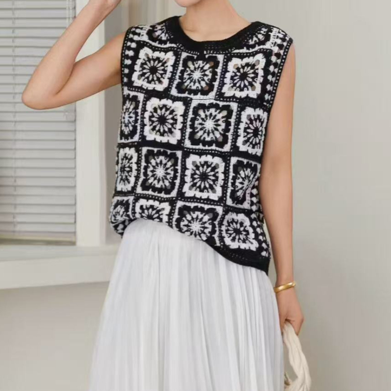 Granny Square Crochet Top Slee - Crochet Top Boho recension och pris