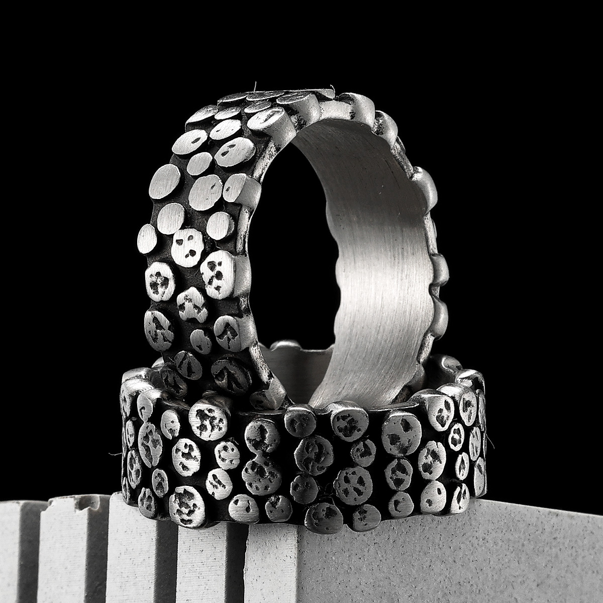 Minimalism Spot Men Rings Stai - Vintage Fashion Newtown recension och pris