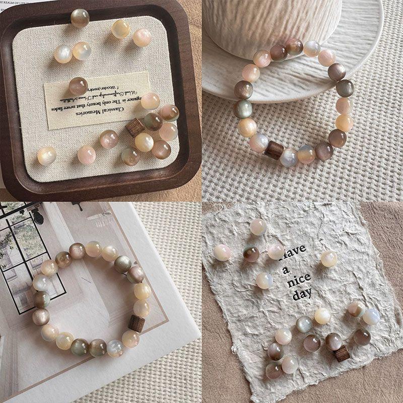 Vintage Pink Brown Beaded Brac - Vintage Fashion Exhibition recension och pris