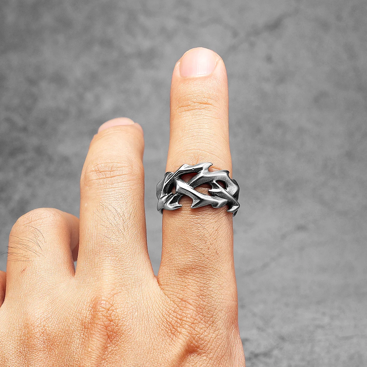 Jesus Thorns Crown Men Rings S - Vintage Fashion Newtown recension och pris
