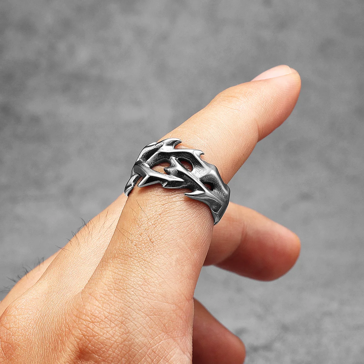 Jesus Thorns Crown Men Rings S - Vintage Fashion Newtown recension och pris